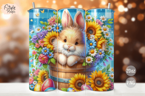 Easter Tumbler Wrap PNG: Instant Digital Design