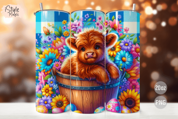 Evaluating the Highland Cow Easter Tumbler Wrap PNG for Custom DIY Projects
