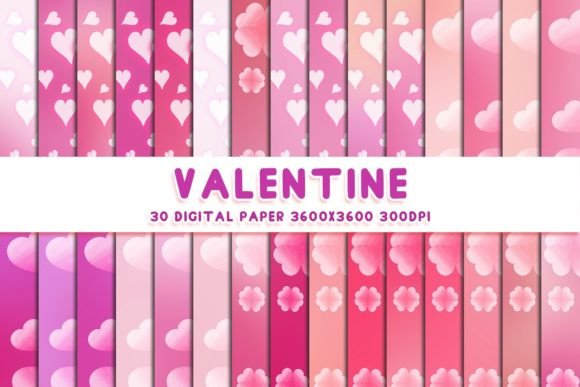 Heart Valentine Digital Papers 103 – Creative Solutions for Your Business Projects