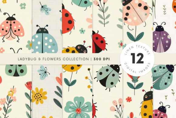 Ladybug Digital Paper - Digital Paper