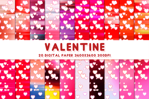 Retro Heart Pattern Digital Papers 7: A Versatile Design Resource for Modern Creations