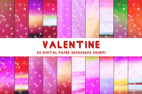 Retro Heart Valentine Digital Papers 24: A Creative Tool for Modern Business and Design