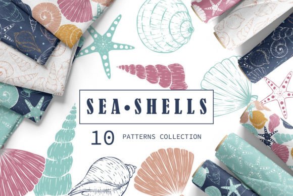 Sea Shells Seamless Pattern Collection – Creative Uses for Designers and Everyday Creators