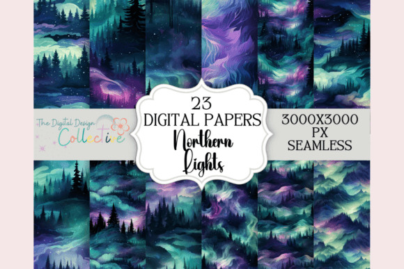Seamless Northern Lights Patterns: A Creative Tool for Designers and Enthusiasts