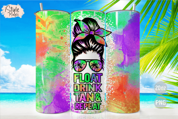 Summer Float Drink Tan Repeat Tumbler: A Vibrant Way to Refresh Your Sipping Experience
