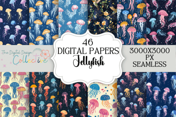 Unlocking Creativity with Seamless Watercolor Jellyfish Papers